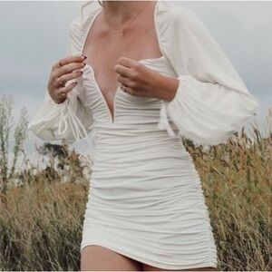 Homecoming or outing dress. Size S, Color white.